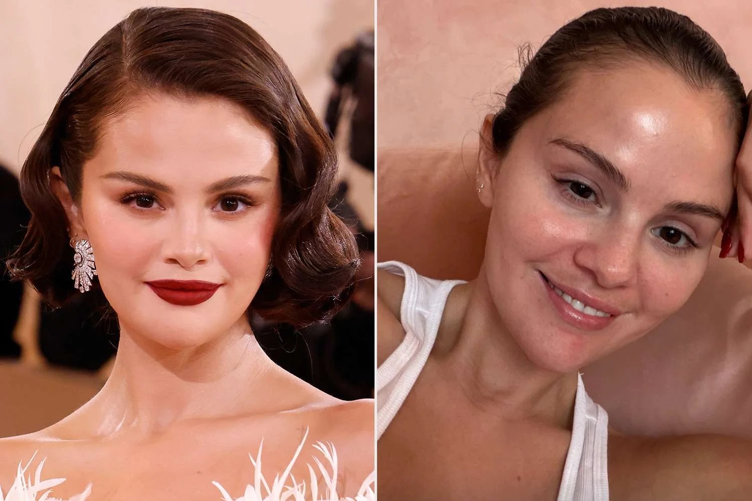 Selena Gomez Shares Makeup-Free Selfie After Attending Back-to-Back Events in Full Glam Selena Gomez Shares Makeup-Free Selfie After Attending Back-to-Back Events in Full Glam